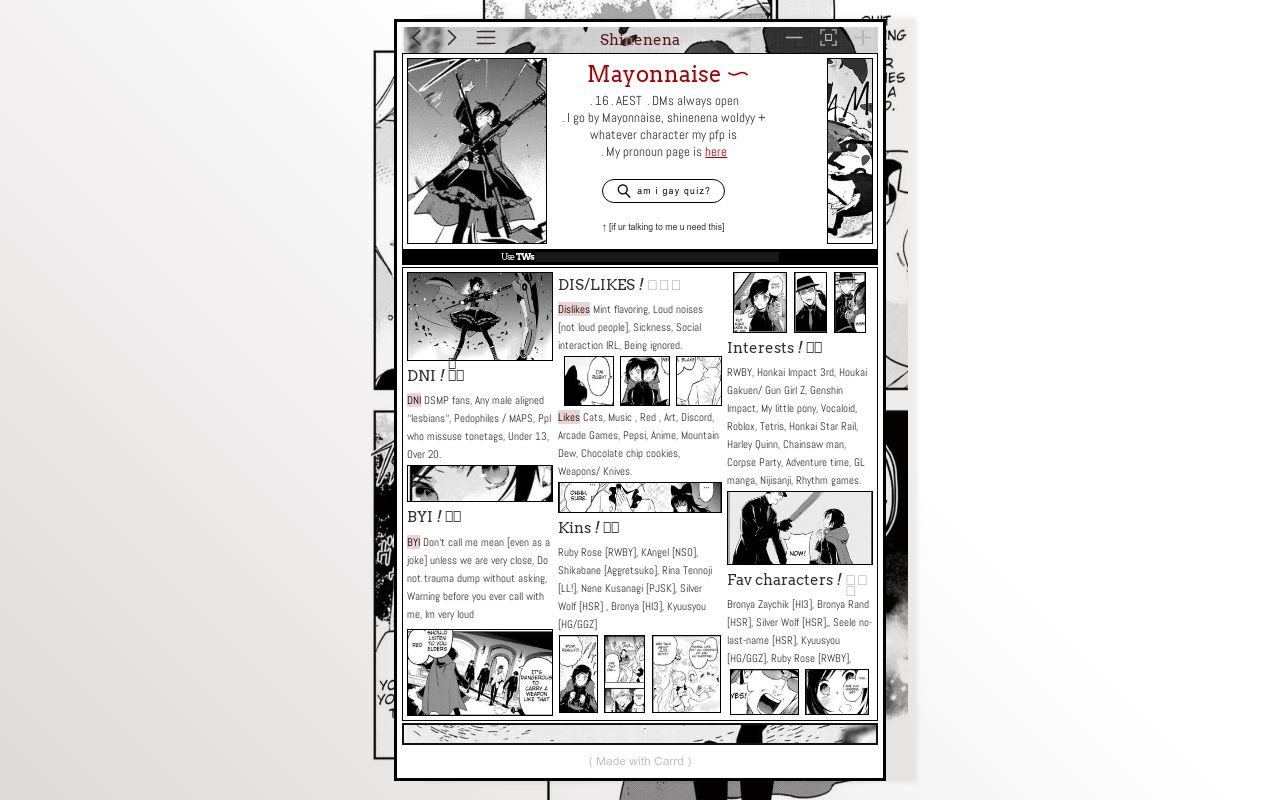 mayonnaise card ⏤͟͟͞͞